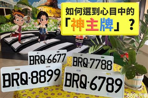 選擇車牌號碼|如何選車牌號碼？透過標牌、選號、順編三種方式取得